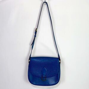 Louis Vuitton Blue Epi St Cloud Bag